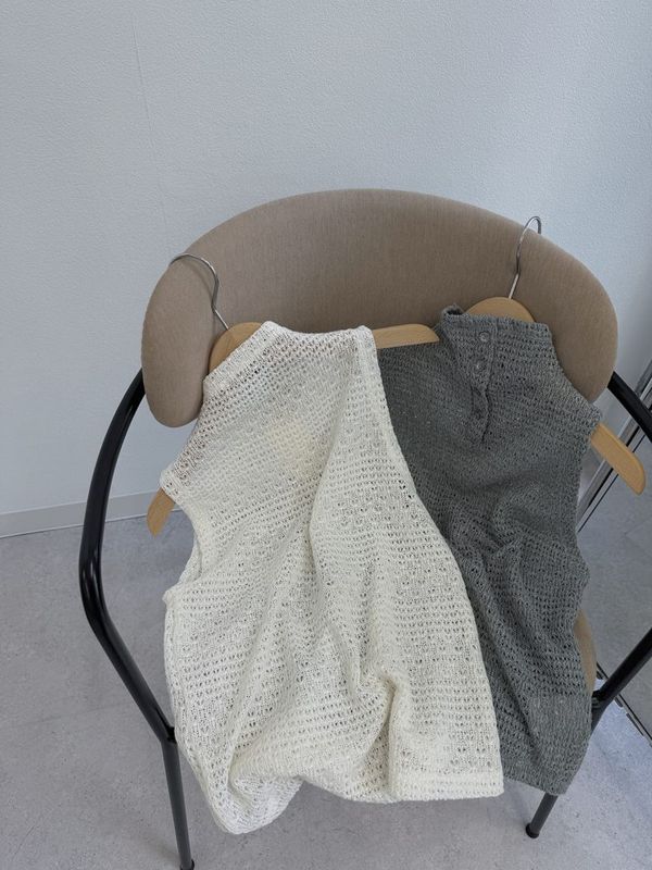 half neck ame-sle knit tank