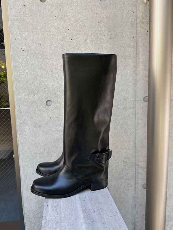 soft leather tube long boots