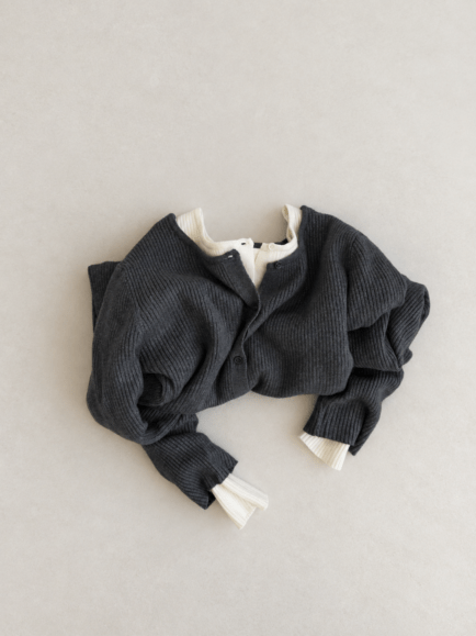 soft lib button knit cardigan