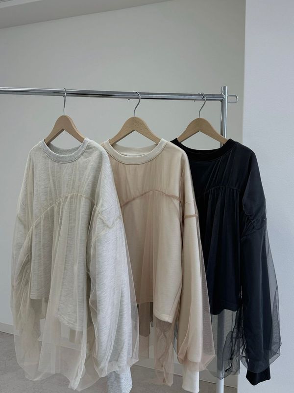 random tulle docking sweat PO