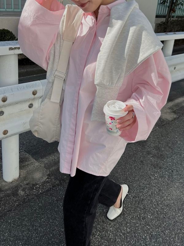 volume sleeve wide cuff cotton SH