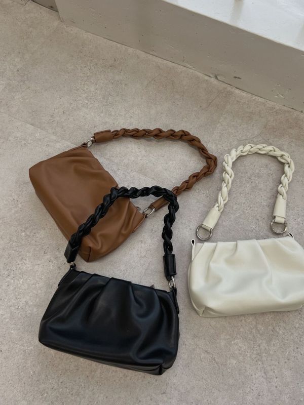 weave handle 2way bag