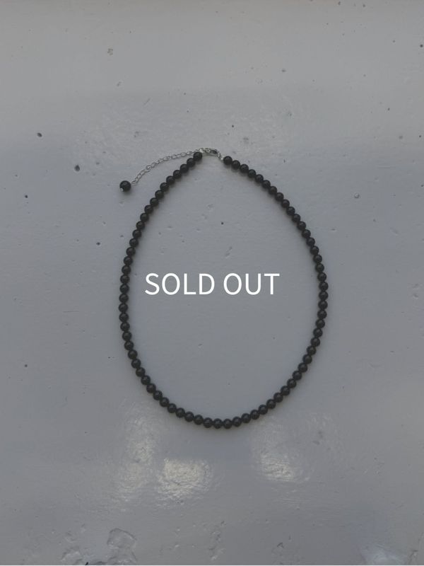 onyx ball necklace