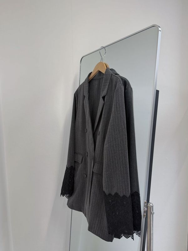 lace cuffs double jacket