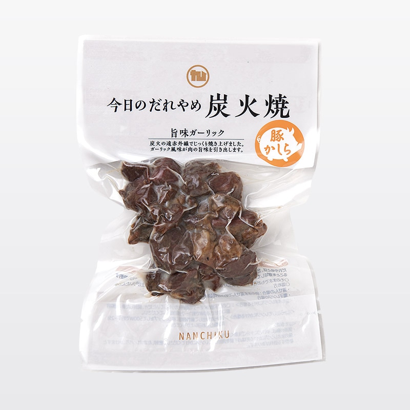 豚かしらの炭火焼 旨味ガーリック 70g｜ナンチク公式通販サイト