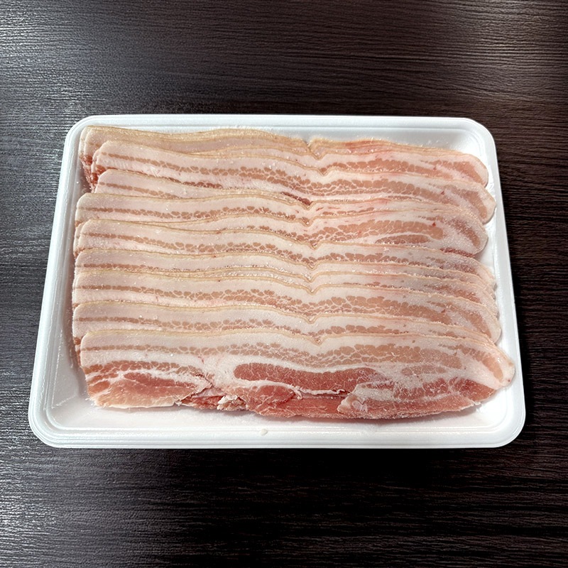 国産 皮付き豚バラしゃぶしゃぶ用 500g