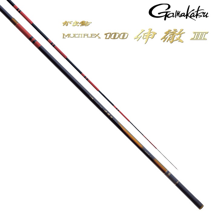 がまかつ がま鮎マルチフレックス100伸徹3引抜早瀬7.2(6.2)極美品 がまかつ がま鮎 マルチフレックス100 伸徹3 引抜早瀬 7.2m | 鮎