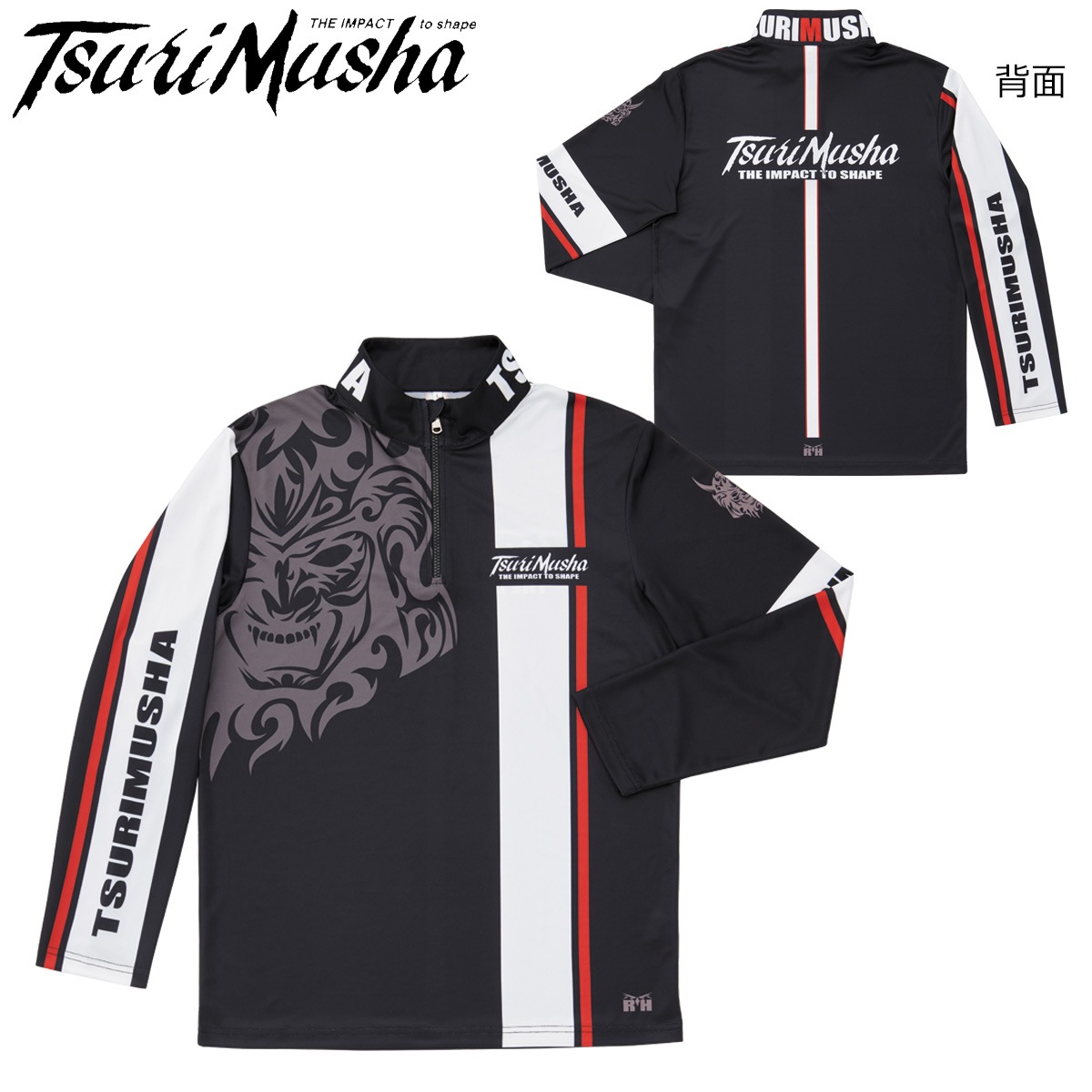 【人気デザイン】釣武者 Tsuri Musha ジップアップ ウェア ホワイトL 釣武者 Musha ラインジップシャツ | ウェアー類,ウェアー,その他