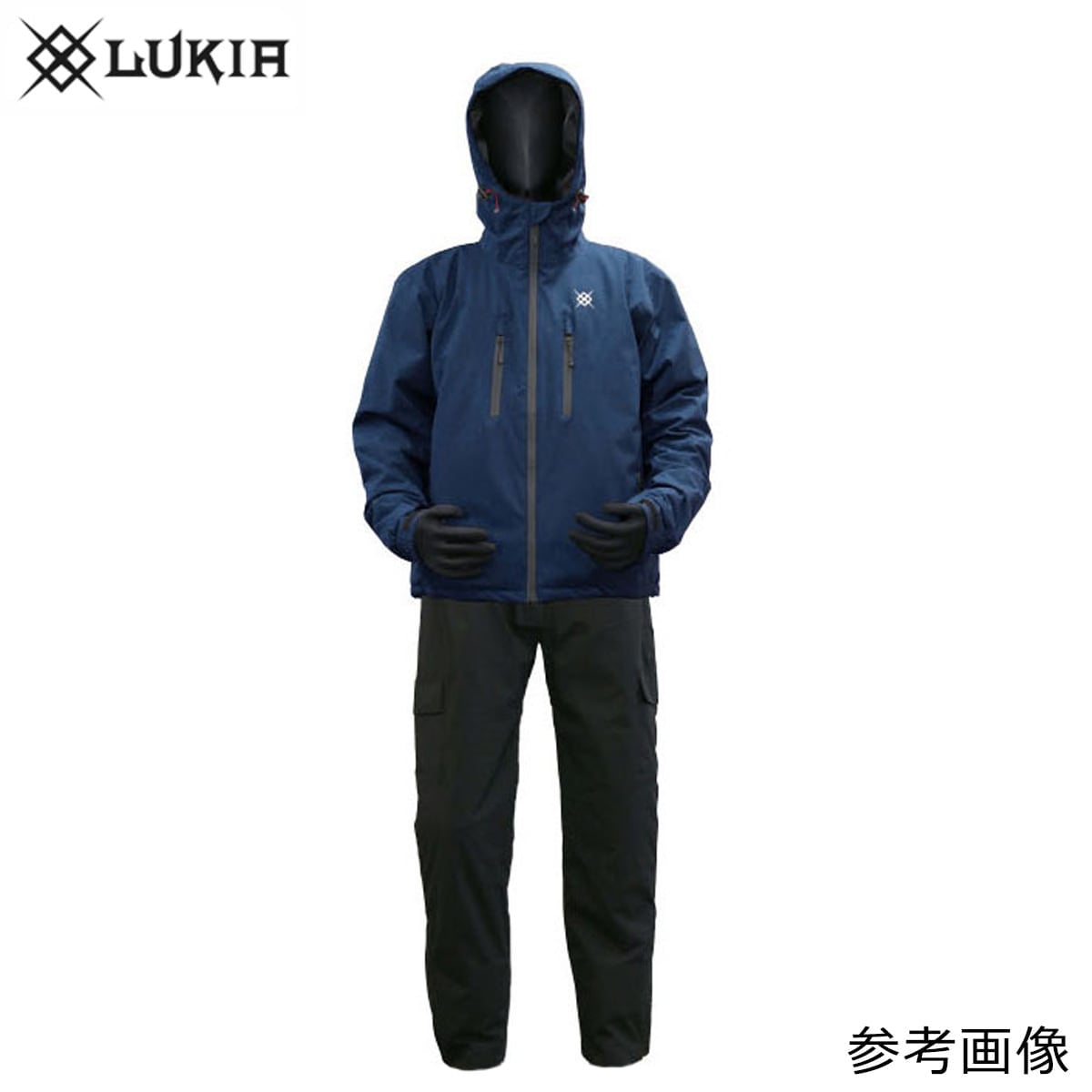 ルキア 防水防寒ウィンター透湿ストレッチスーツ LWB2504 ネイビー