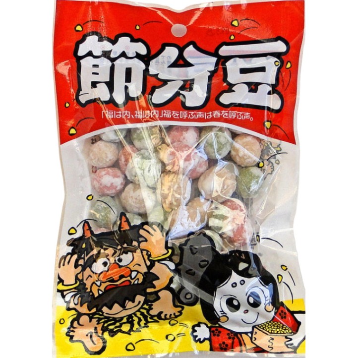 節分豆 45g×30袋×4箱 2026年節分 九州産大豆の三色豆 砂糖蜜りんかけ豆