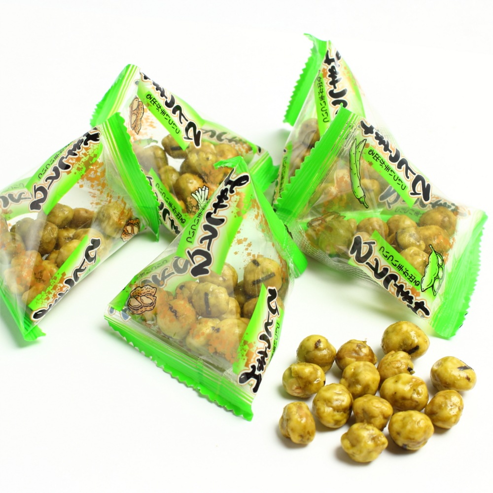 わさび豆テトラパック 1kg×2袋 ワサビ味青えんどうの豆菓子 業務用大袋