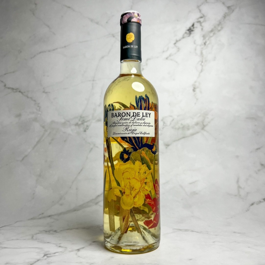 ブランコ・セミドゥルセ フラワーボトル 2023 バロン・デ・レイ（スペイン リオハ 750ml）【ラベル珍しさ◎】