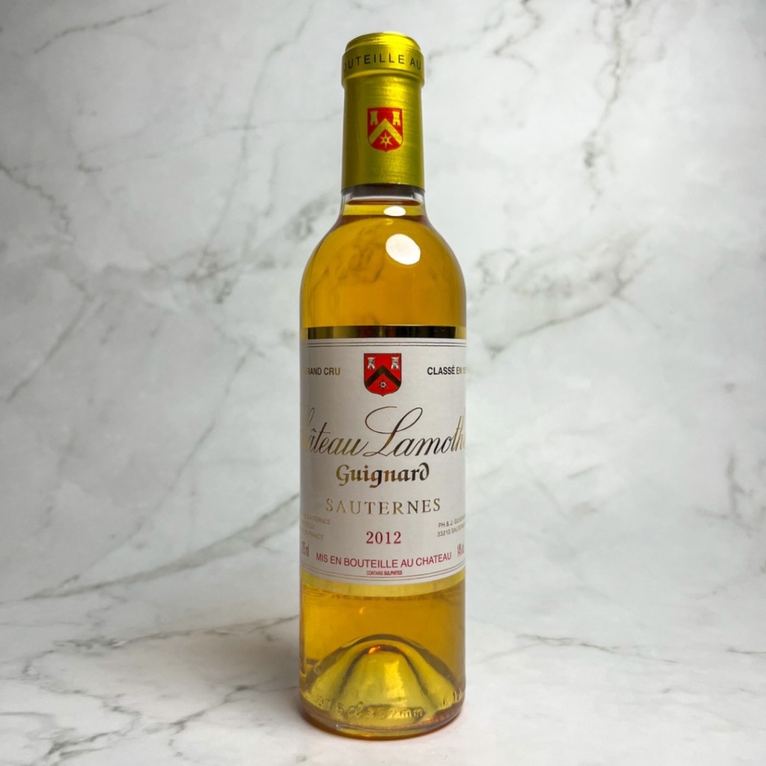 シャトー・ラモット・ギニャール 2012 ソーテルヌ格付け第2級（フランス ボルドー 貴腐ワイン ハーフボトル）【贅沢感◎】