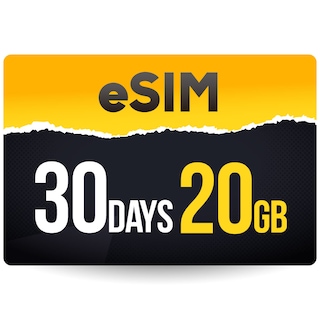 【eSIM】【日本国内向け】CALENDAR eSIMプリペイドプラン 30日20GBプラン[Mプラン] 期間内使い切りプラン※iOS端末のみ自動認識可能※