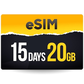 【eSIM】【日本国内向け】CALENDAR eSIMプリペイドプラン 15日20GBプラン[Mプラン] 期間内使い切りプラン※iOS端末のみ自動認識可能※