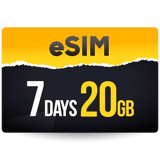 【eSIM】【日本国内向け】CALENDAR eSIMプリペイドプラン 7日20GBプラン[Mプラン] 期間内使い切りプラン※iOS端末のみ自動認識可能※