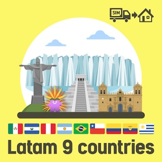 ラテンアメリカ9ヵ国で使えるプリペイドSIMカード/DAYプラン