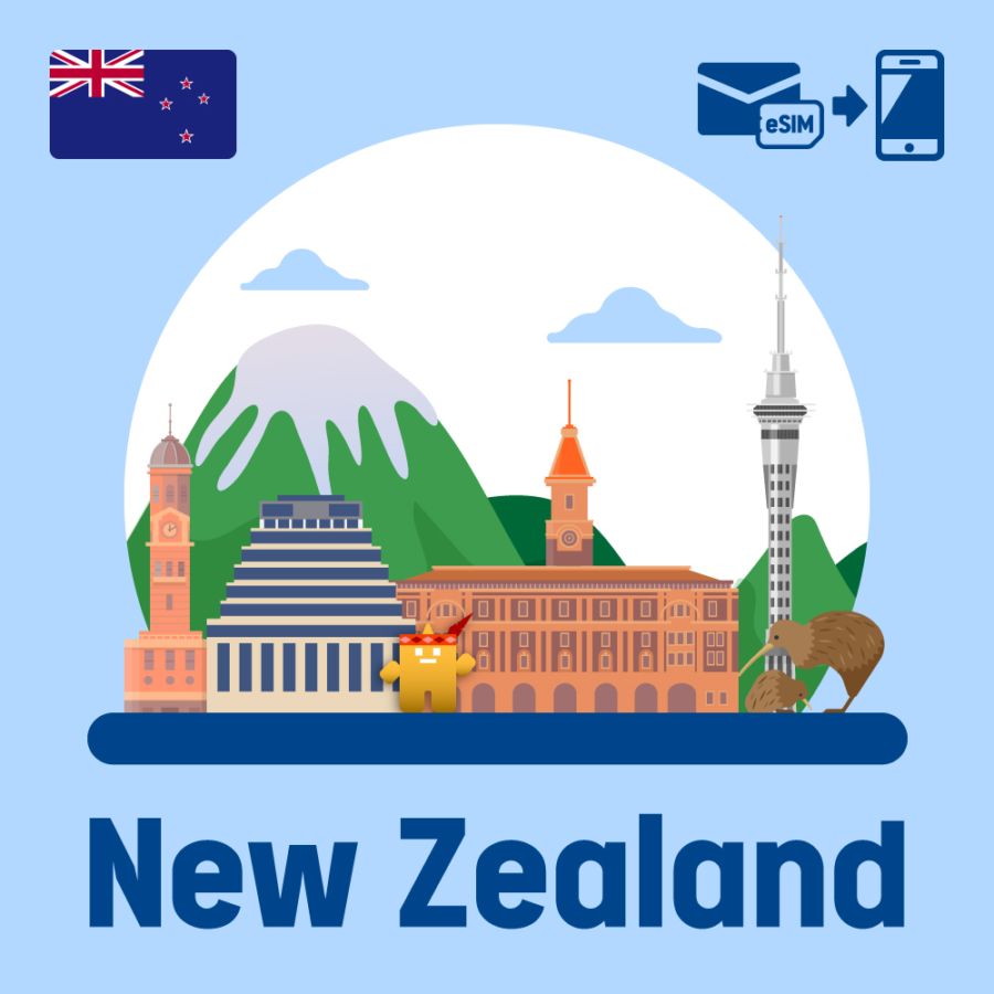 【eSIM】ニュージーランドで使えるプリペイドeSIM/データ使い切りプラン