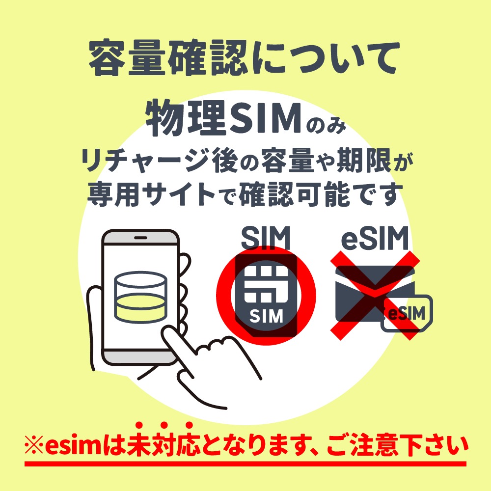 【追加リチャージ専用】Jプラン限定 プリペイドSIM/eSIM共通 追加リチャージお申込み【eSIM】
