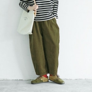 【予約】NARU(ナル) 8Wコーデュロイエッグパンツ 650875BE