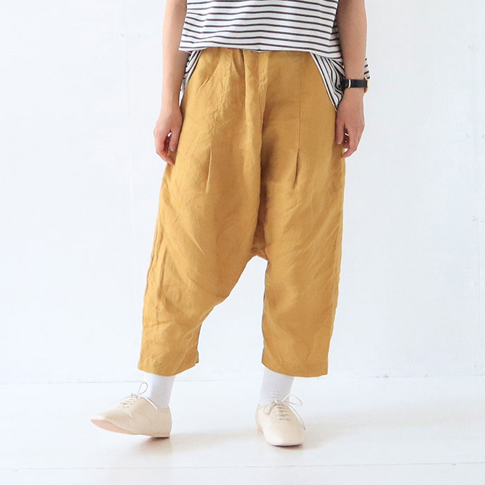 Naru ナル フレンチリネンサルエルパンツ Yolande ヨランド 全商品 Naru Online Store ナル オンラインストア