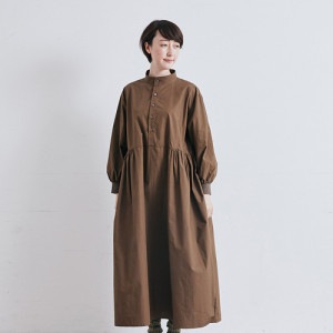 【WEB限定カラー】 NARU(ナル) ロングスリーブハンドベルワンピース 650923BD