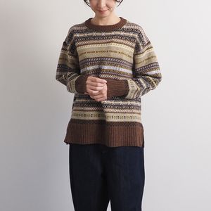 NARU(ナル) リシェスフェアアイル柄ニット 652711