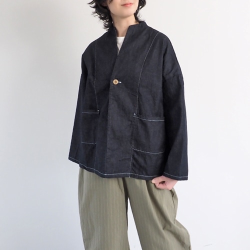 NARU(ナル) 8ozムラデニム ノッチジャケット 654800BE