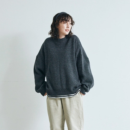 NARU(ナル) タスマニアラムオーバーサイズニット 650612