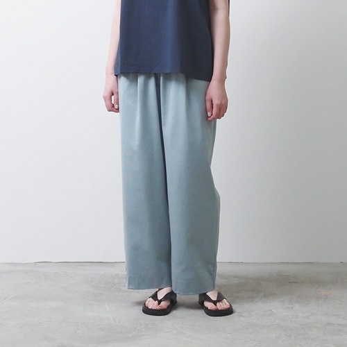 NARU(ナル) compRession jersey タックストレートパンツ 654220