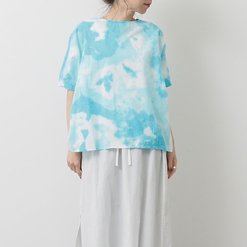 NARU(ナル) タイダイ染60ふんわりローン 2WAY バトーブラウス 655910