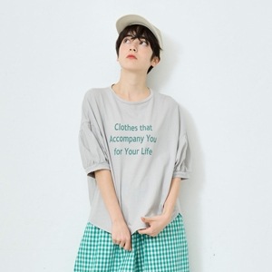 NARU(ナル) ナチュラルソフト天竺 ClothesプリントT 662025