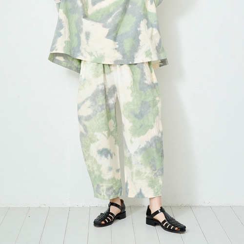 NARU(ナル) タイダイ染シーチングハンドワッシャー エッグパンツ 661830