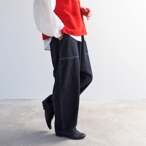 予約】NARU(ナル) 8ozムラデニム クラフトパンツ 662805BF | all_items