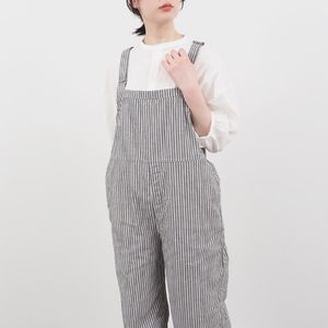 NARU(ナル) サマームラデニムストライプ サロペット 662815