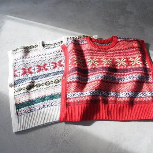 Naruページ NARU(ナル) タスマニアラム フェアアイルボックスベスト 665621