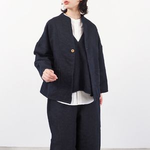 NARU(ナル) ムラデニム裏起毛 ノッチジャケット 666826