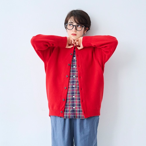 NARU(ナル) タスマニアラムプレミアム セントラルカーディガン 666615