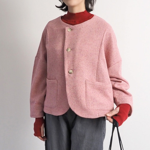 NARU(ナル) ヘリンボーンネップツイード ワイドジャケット 669900