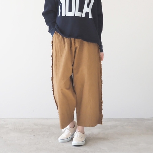 NARU(ナル) シーチングハンドワッシャー フリンジパンツ 6708301