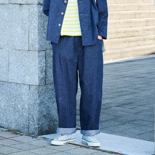 NARU(ナル) コットンシルクブーレットノイルデニム ノッポパンツ 6708401