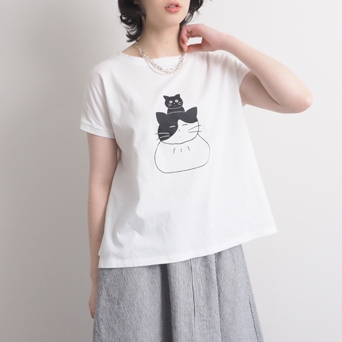 【予約】【山田美津子さんコラボ】NARU(ナル) 山田美津子さんコラボプリントTシャツ 6yn-01