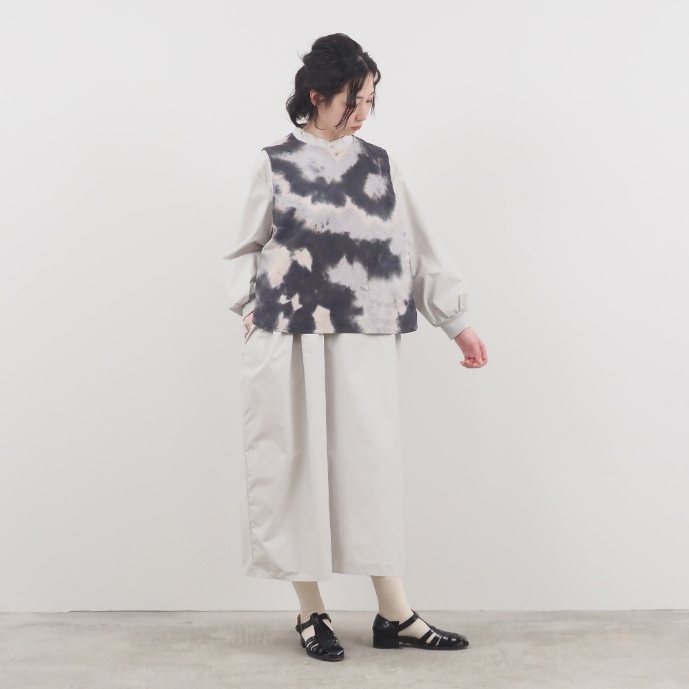NARU(ナル) タイダイ染シーチングハンドワッシャーラウンドベスト 661832