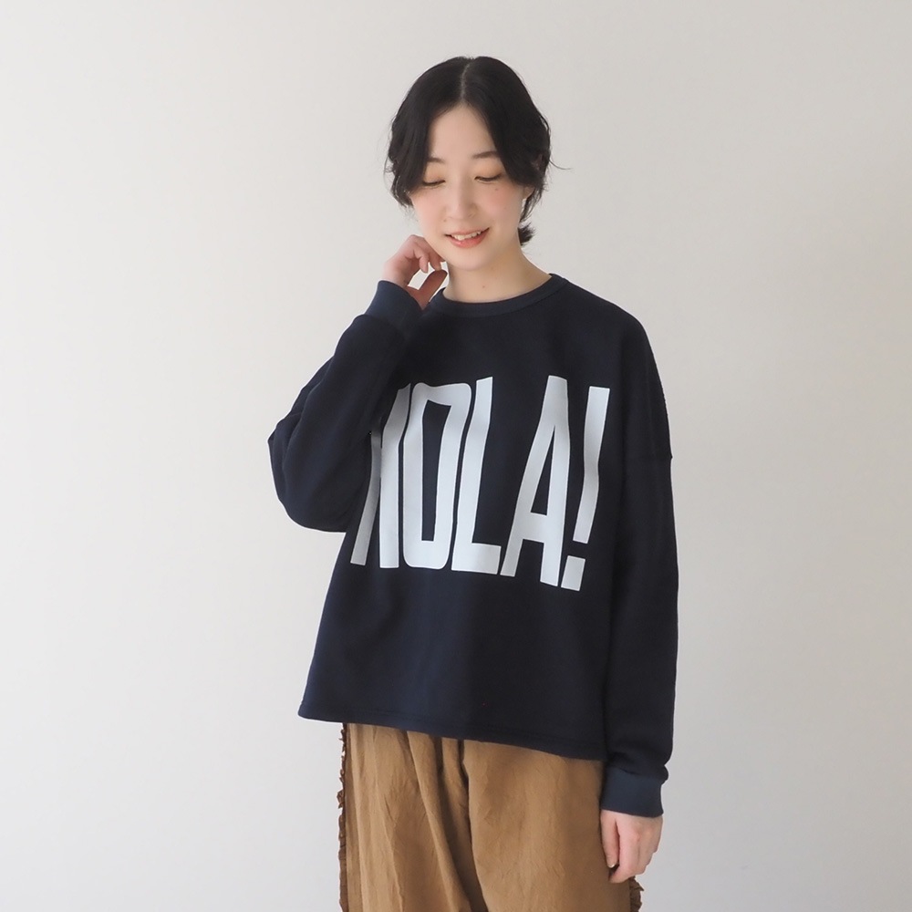 NARU(ナル) 30/10セントラル裏毛 HOLA!プリントPO 670002