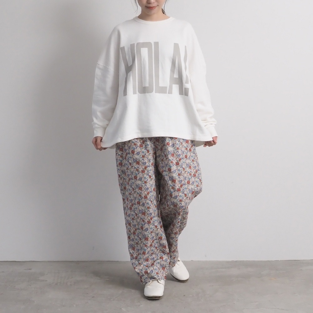 NARU(ナル) 30/10セントラル裏毛 HOLA!プリントPO 670002