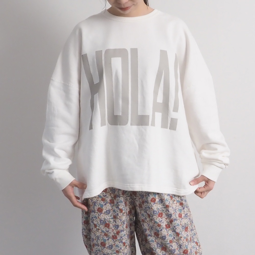 NARU(ナル) 30/10セントラル裏毛 HOLA!プリントPO 670002