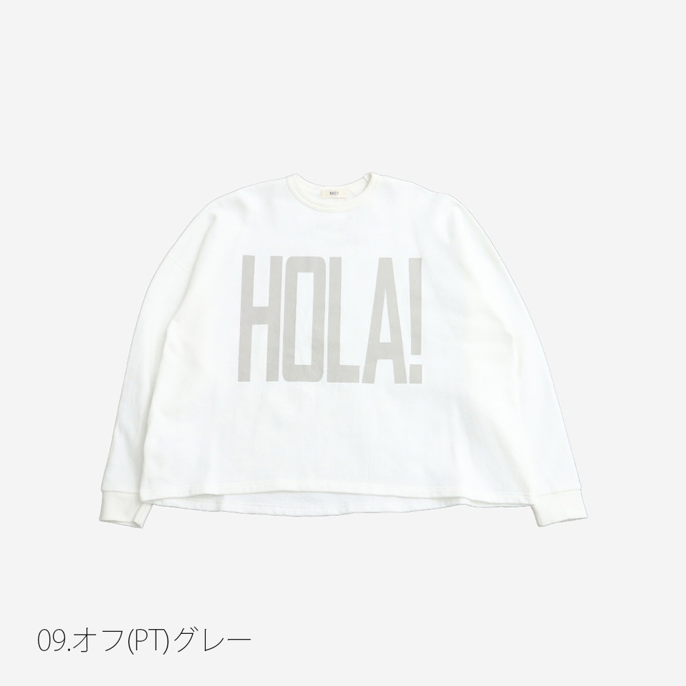 NARU(ナル) 30/10セントラル裏毛 HOLA!プリントPO 670002