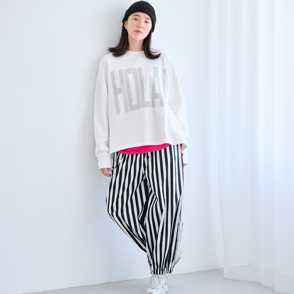 NARU(ナル) 30/10セントラル裏毛 HOLA!プリントPO 670002