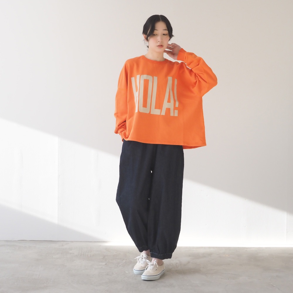 NARU(ナル) 30/10セントラル裏毛 HOLA!プリントPO 670002