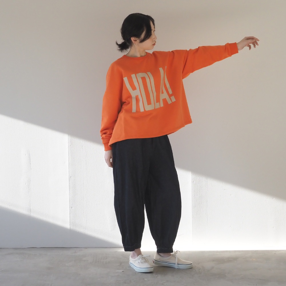 NARU(ナル) 30/10セントラル裏毛 HOLA!プリントPO 670002